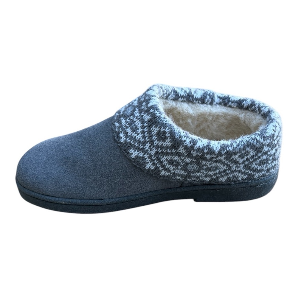 Clark’s Fairisle Clog Genuine Suede Women’s Size 7 Grey - Picture 2 of 5